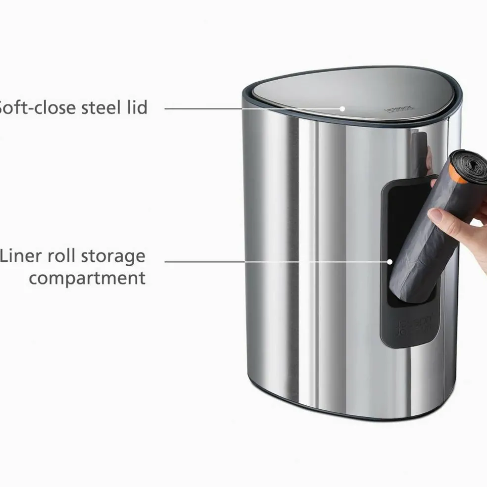 Easystore søppelbøtte 5 liter, steel