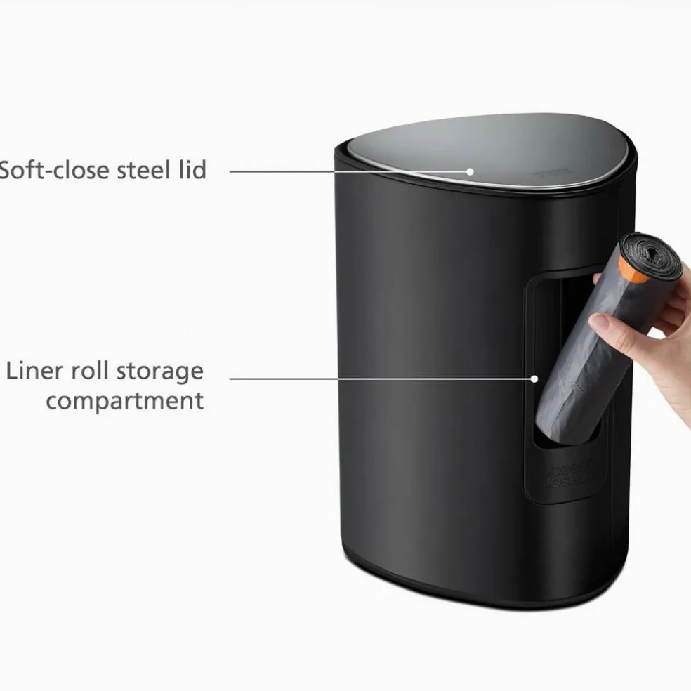 Easystore søppelbøtte 5 liter, svart