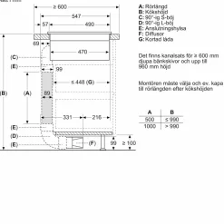 ED811BS16E iQ300 induksjonstopp med integrert ventilator 80 cm