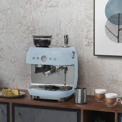 EGF03 Manuell espressomaskin, pastellblå