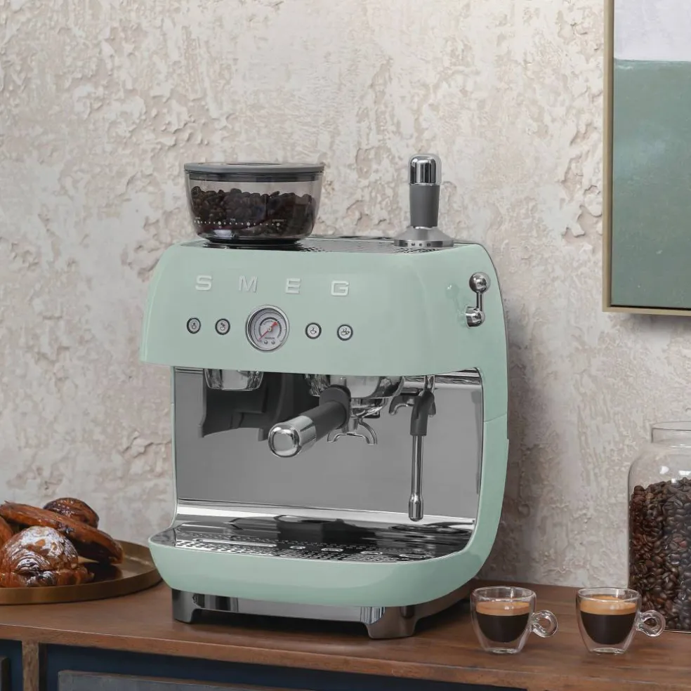 EGF03 Manuell espressomaskin, pastellblå