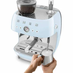 EGF03 Manuell espressomaskin, pastellblå
