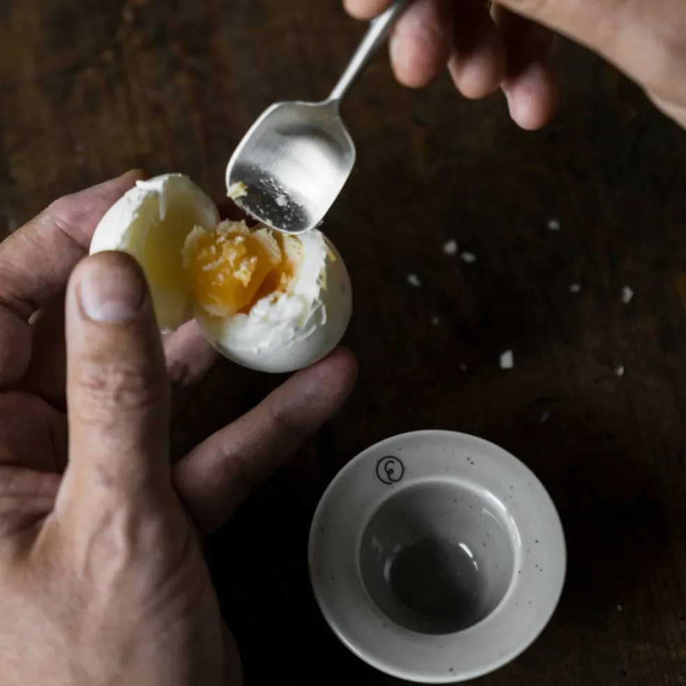 Eggeglass i porselen, vanilje