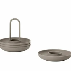 Eggekopp + holder 4 stk, natur