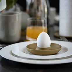 Eggekopp + holder 4 stk, taupe