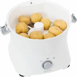 Elektrisk potetskreller med salatslynge 1 kg, hvit