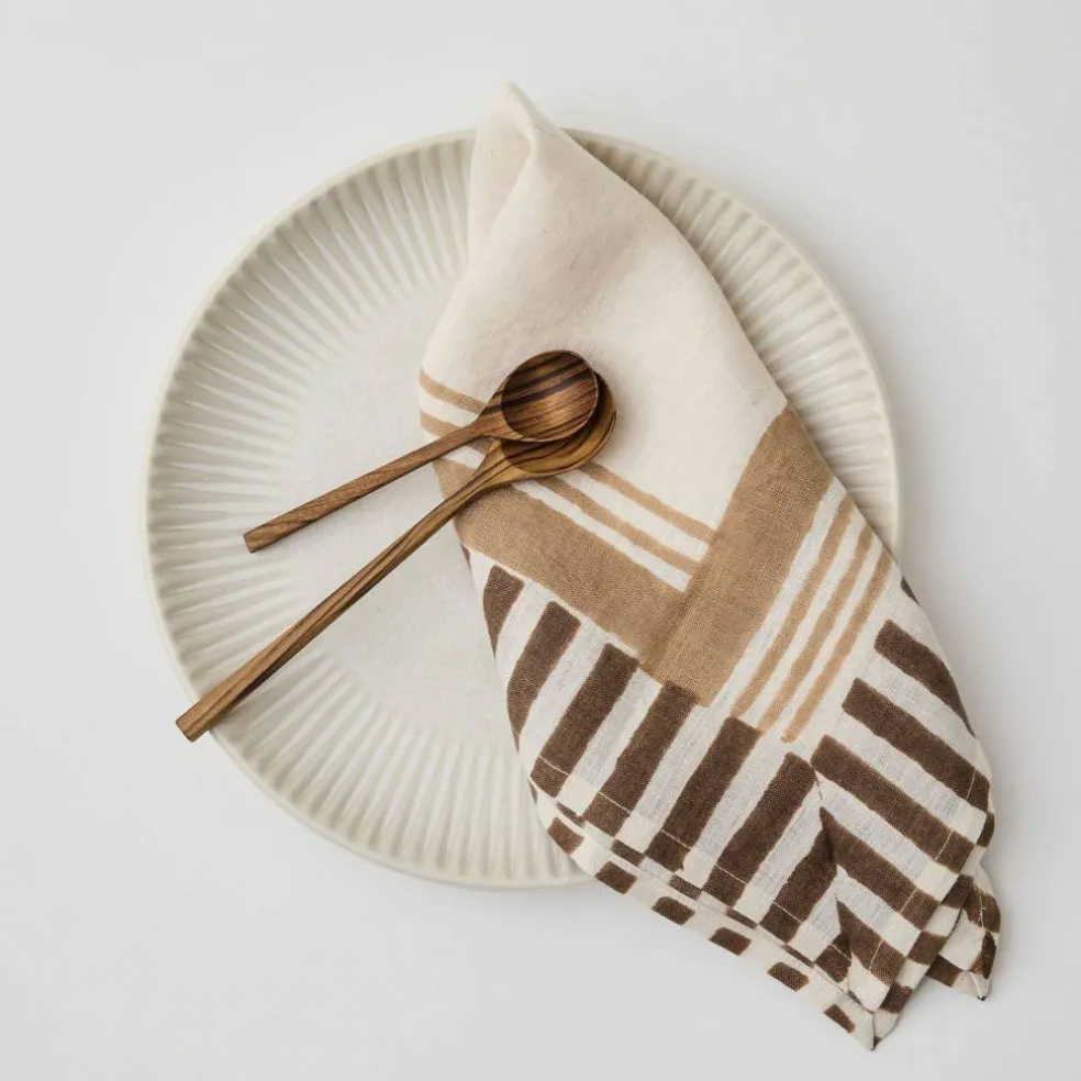 Ella serviett, grey checkered