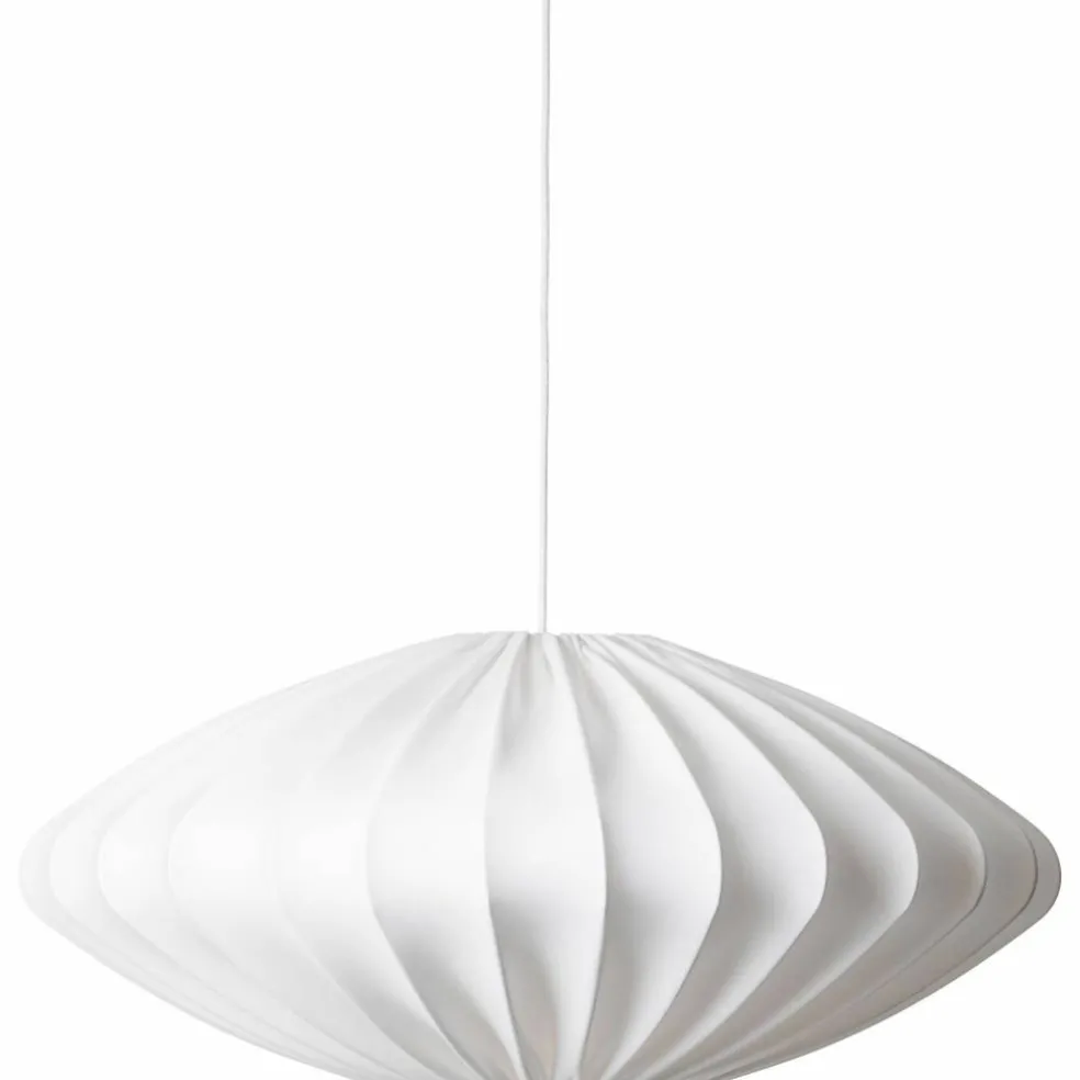 Ellipse taklampe 80 cm, hvit