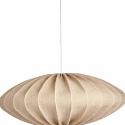 Ellipse taklampe, 65 cm, lin, hvit