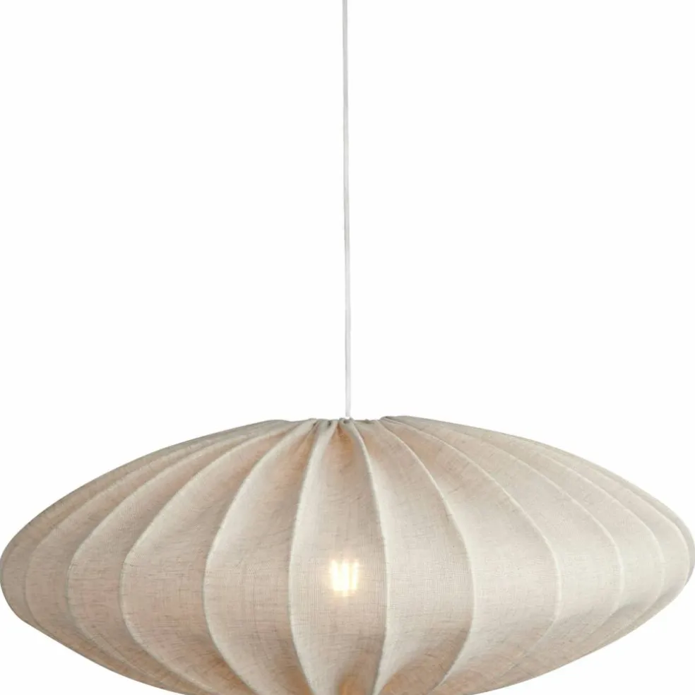 Ellipse taklampe, 65 cm, lin, sand