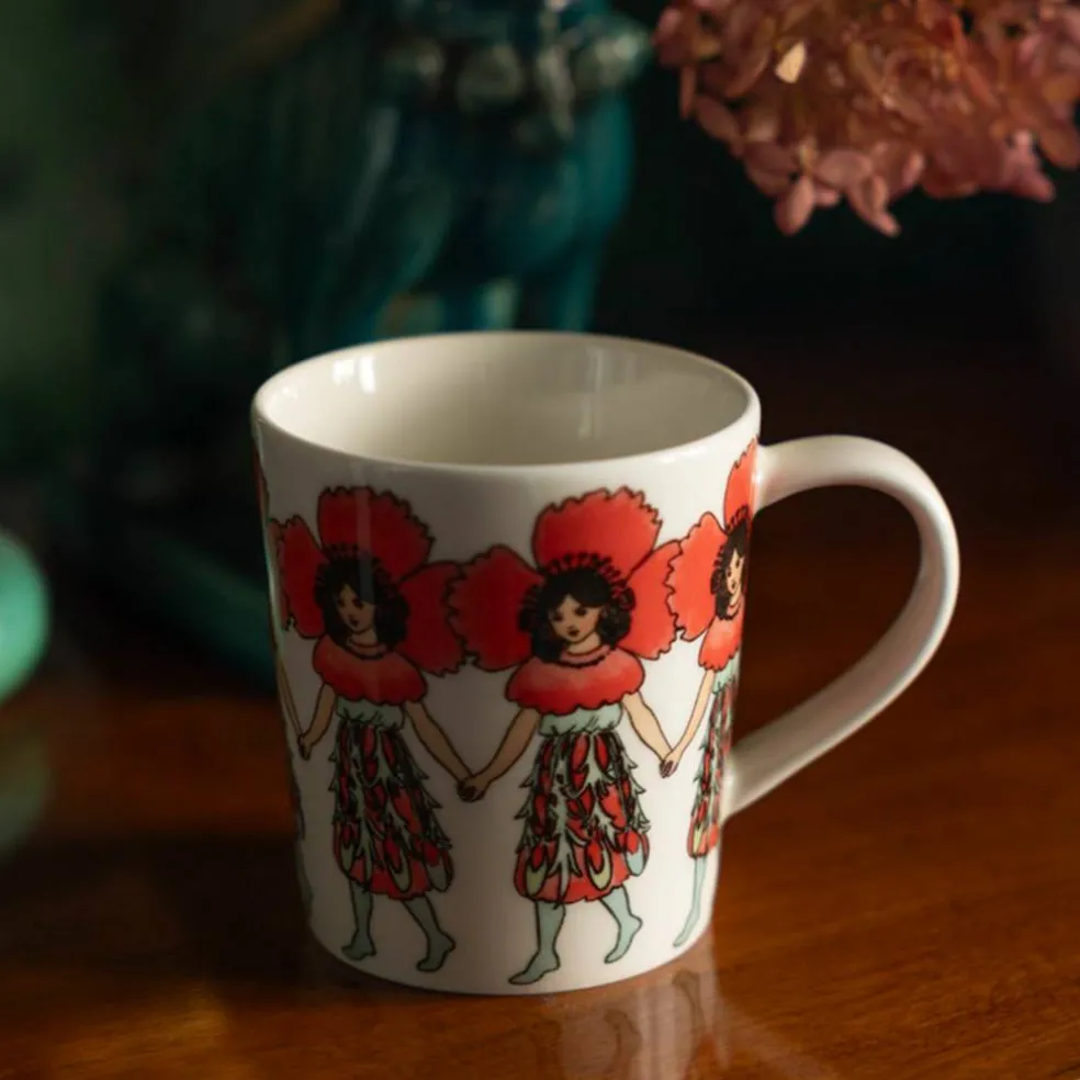 Elsa Beskow kopp med hank 40 cl, august