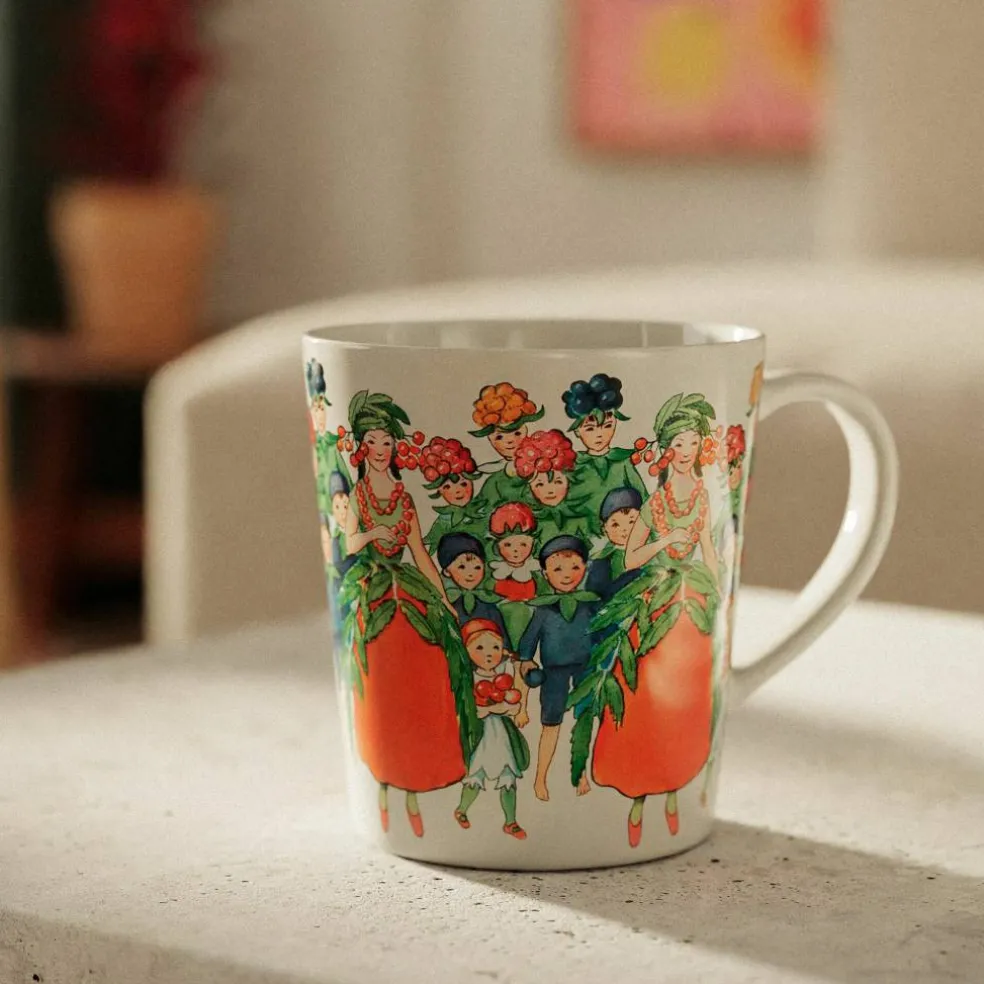 Elsa Beskow kopp med hank 40 cl, marguerite