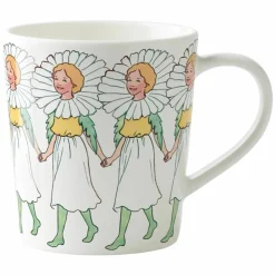 Elsa Beskow kopp med hank 40 cl, marguerite