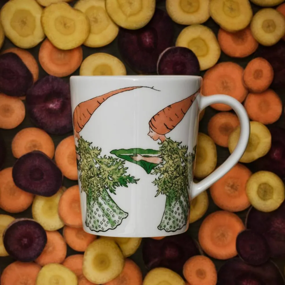 Elsa Beskow kopp med hank 28 cl, Mrs Beetroot