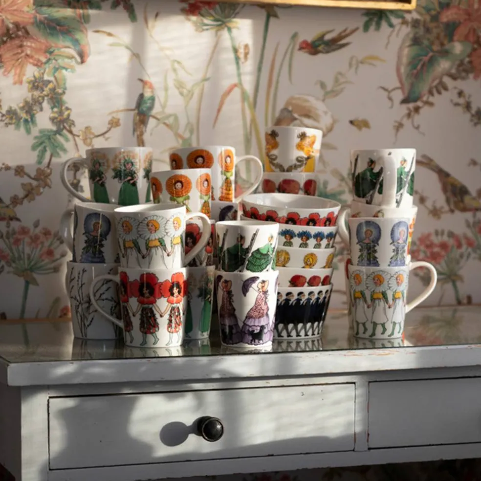 Elsa Beskow kopp med hank 28 cl, Mrs Beetroot