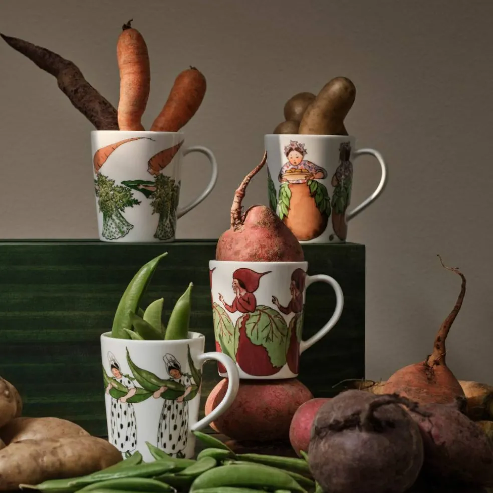 Elsa Beskow kopp med hank 28 cl, Mrs Beetroot