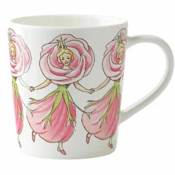 Elsa Beskow kopp med hank 40 cl, poppy