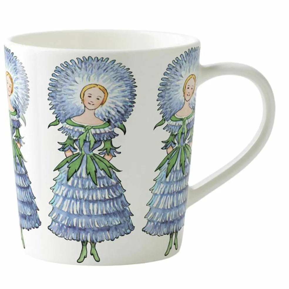 Elsa Beskow kopp med hank 40 cl, poppy