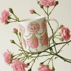 Elsa Beskow kopp med hank 40 cl, rose