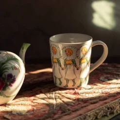 Elsa Beskow kopp med hank 40 cl, rose