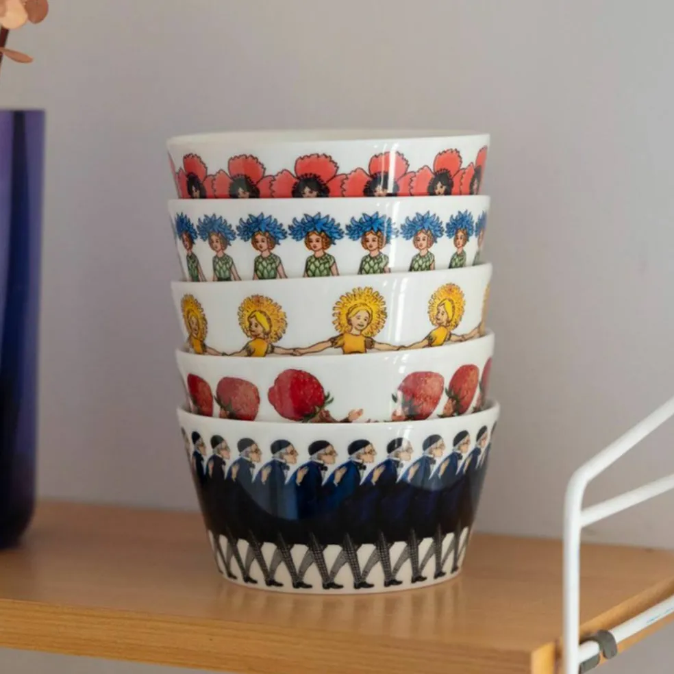 Elsa Beskow skål 50 cl, poppy