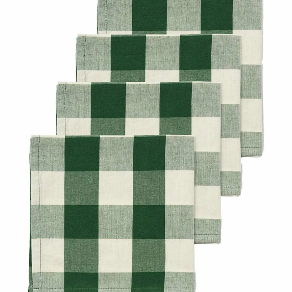 Elsa Christmas servietter 4-pakning 40 × 40 cm, grønn/beige