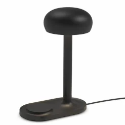 Emendo lampe med trådløs Qi-lader, black