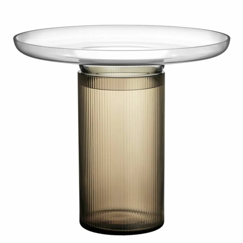 Ensemble-vase 22 cm, brun/grå