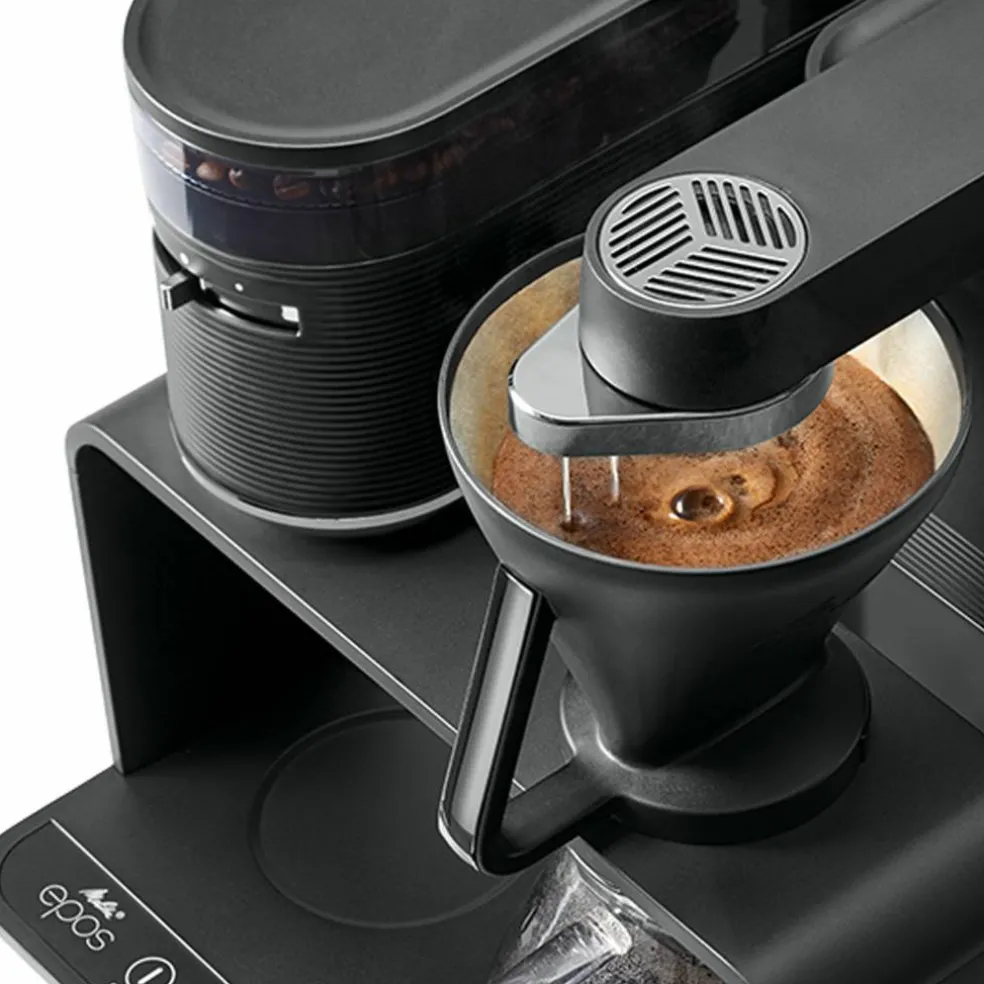 Epos kaffetrakter, svart/krom