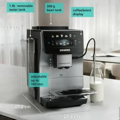 EQ600 iAroma TP603E07 helautomatisk espressomaskin, inox/silver metallic