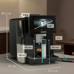 EQ900 plus iAroma TQ925EZ5 helautomatisk espressomaskin, Dark Inox
