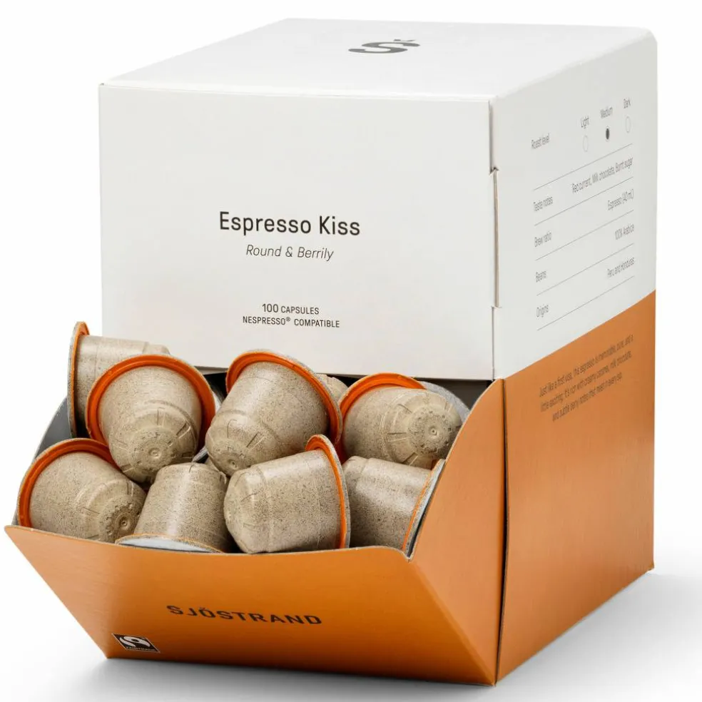 Espresso Kiss kaffekapsler 100-pakning