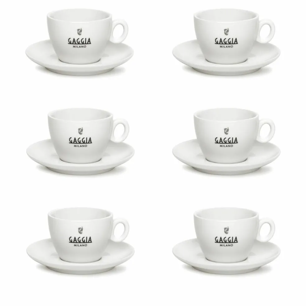 Espressokopper 6 stk, hvit