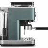 Espressomaskin med kaffekvern, cast iron black