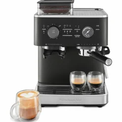Espressomaskin med kaffekvern, juniper