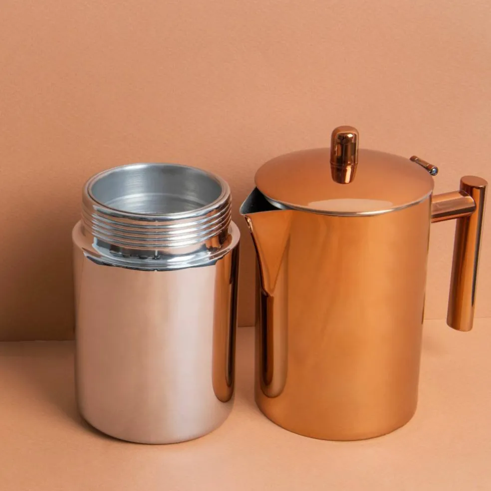 Espressomaskin, 600 ml, rustfritt stål