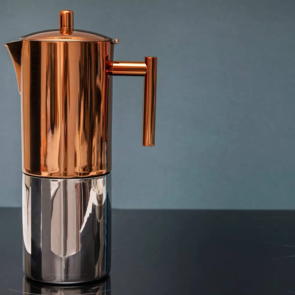 Espressomaskin, 600 ml, rustfritt stål