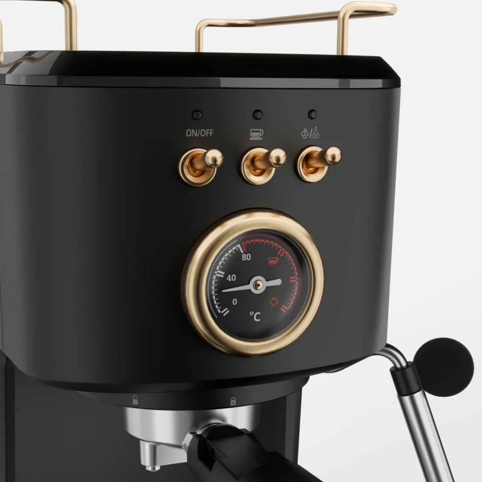 Espressomaskin, rustfritt stål