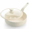 Essence Pro traktørpanne med lokk 28 cm, cream