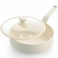 Essence Pro traktørpanne med lokk 28 cm, cream