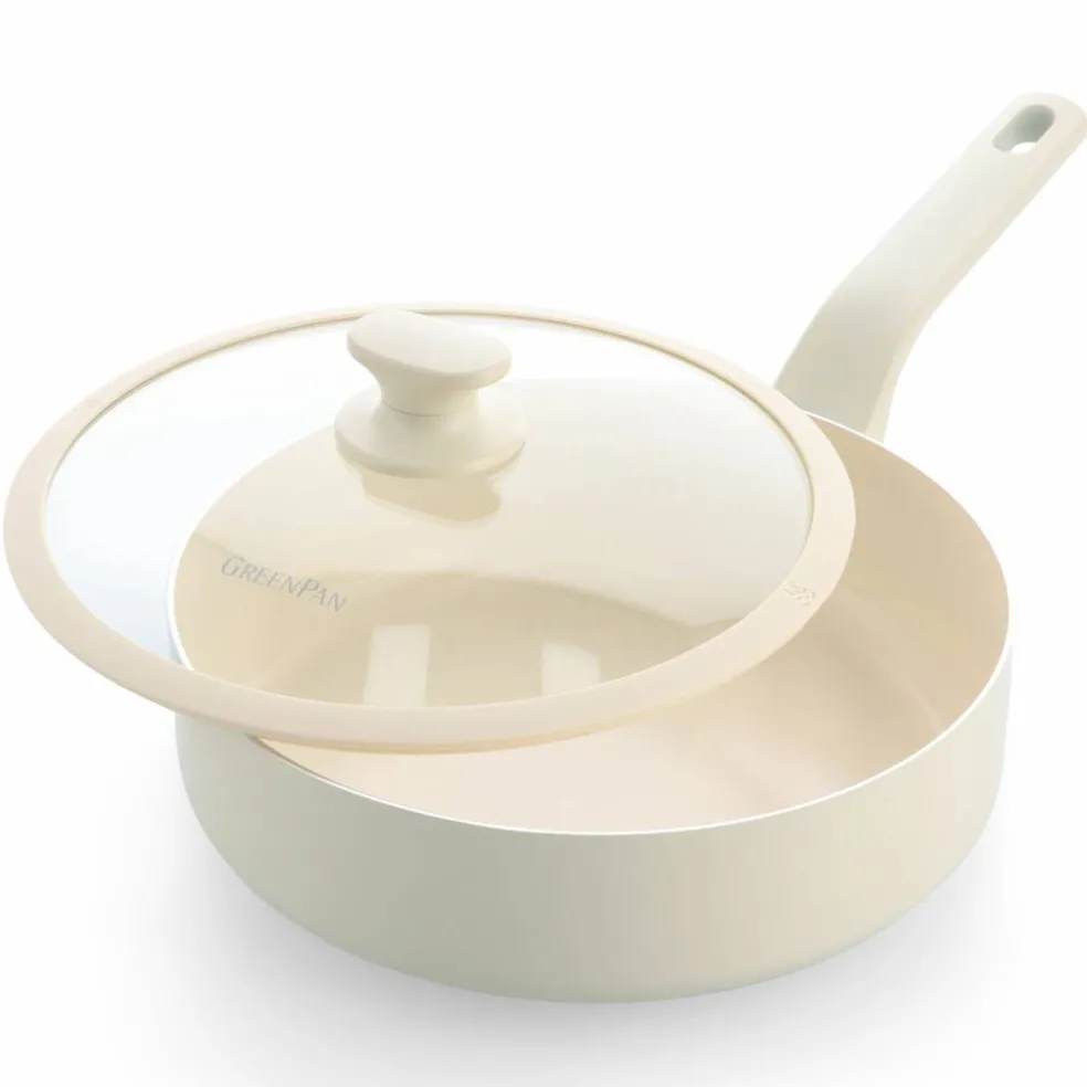 Essence Pro traktørpanne med lokk 28 cm, cream