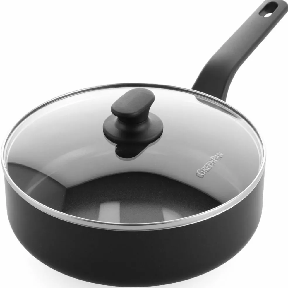 Essence stekepanne med lokk 24 cm, svart