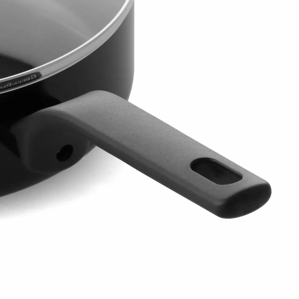 Essence stekepanne med lokk 24 cm, svart
