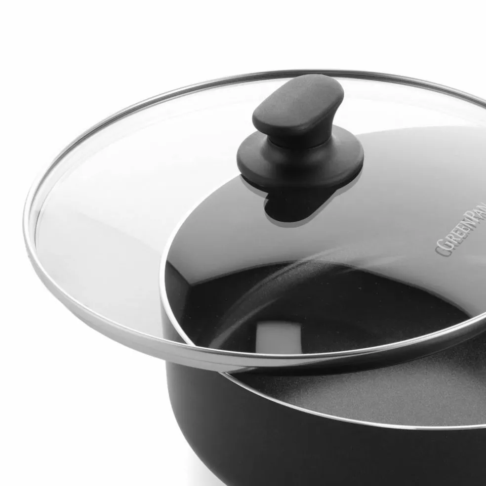 Essence stekepanne med lokk 24 cm, svart