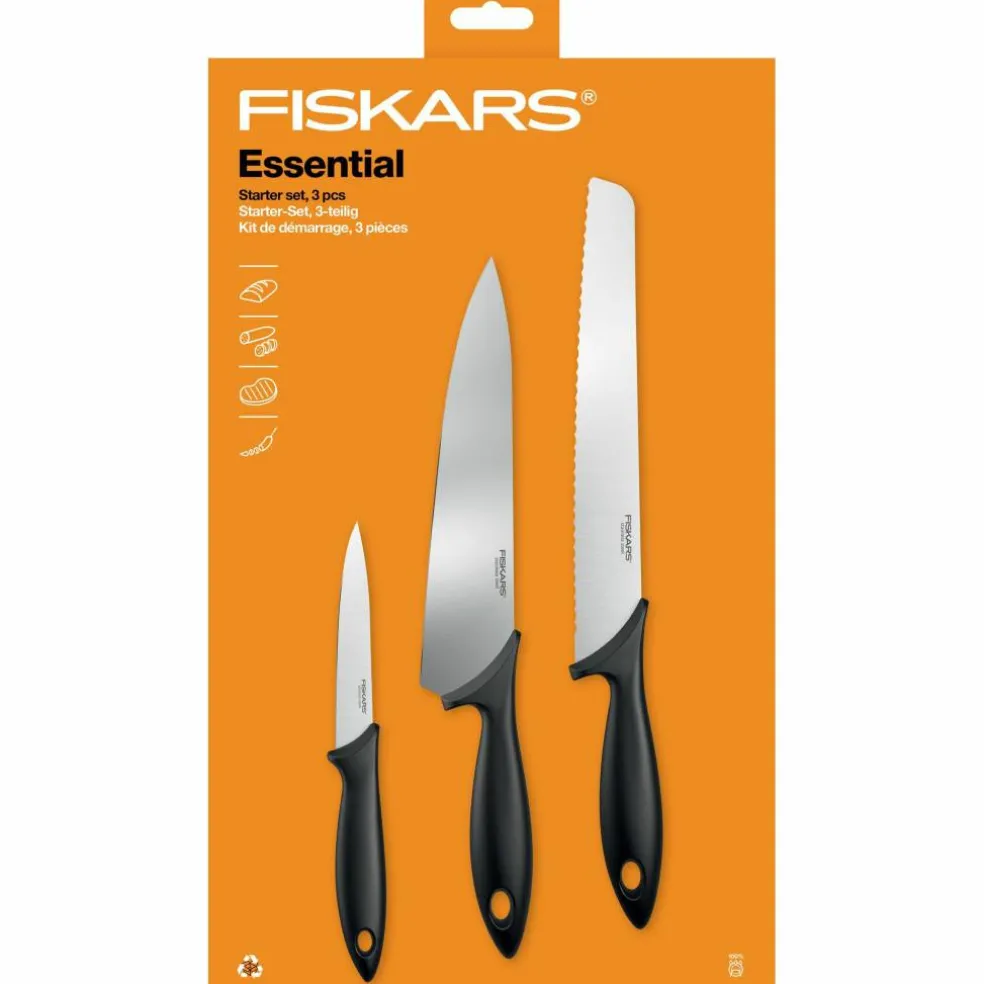 Essential knivsett med 3 deler