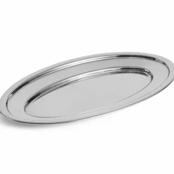 Essential Steel oval serveringstallerken medium, rustfritt stål