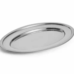 Essential Steel oval serveringstallerken medium, rustfritt stål