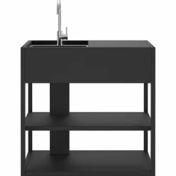 Essentials vask 94 cm venstre, beluga black