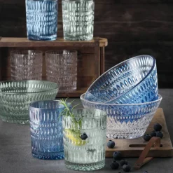 Ethno tumblerglass 30,4 cl, mint, 2 stk