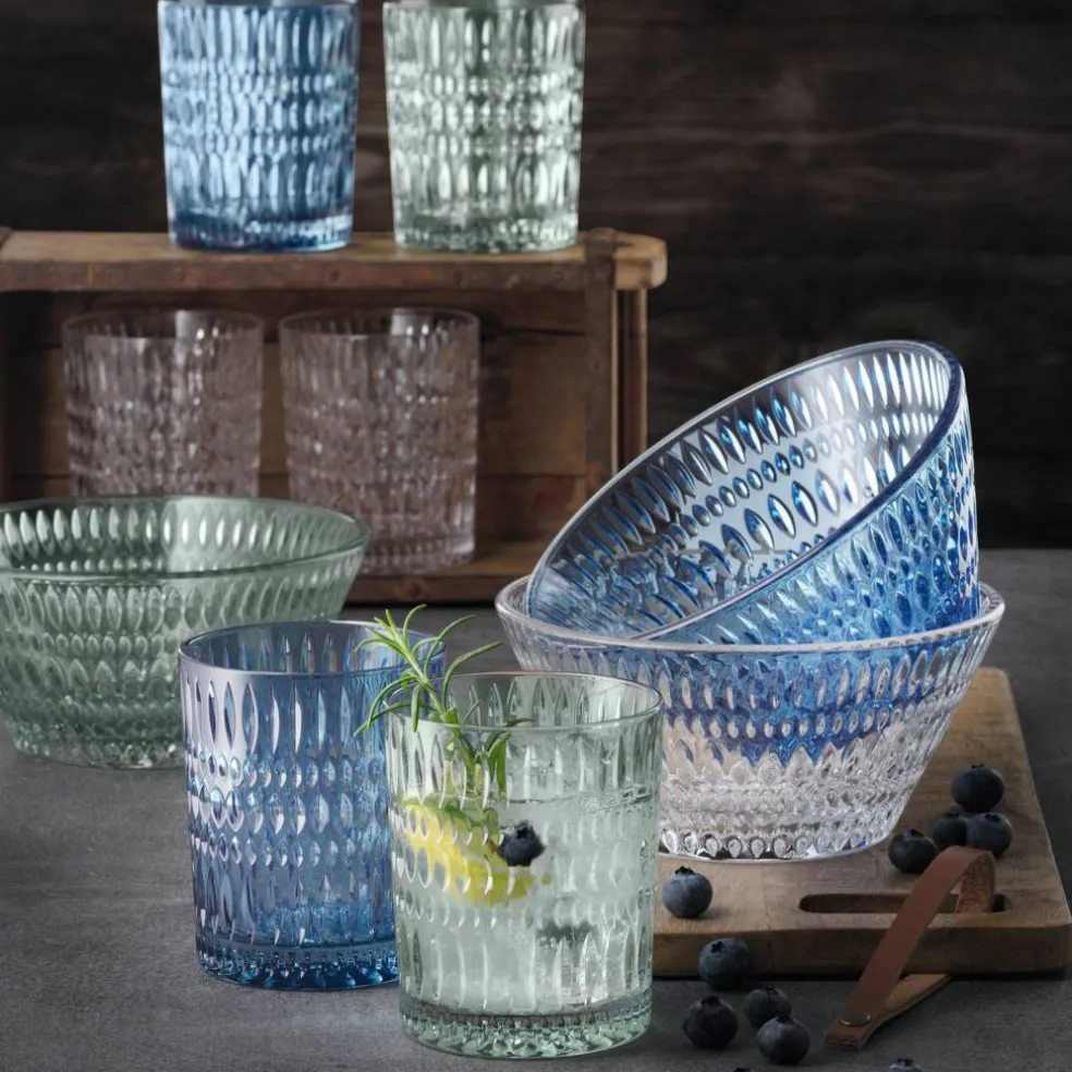 Ethno tumblerglass 30,4 cl, mint, 2 stk
